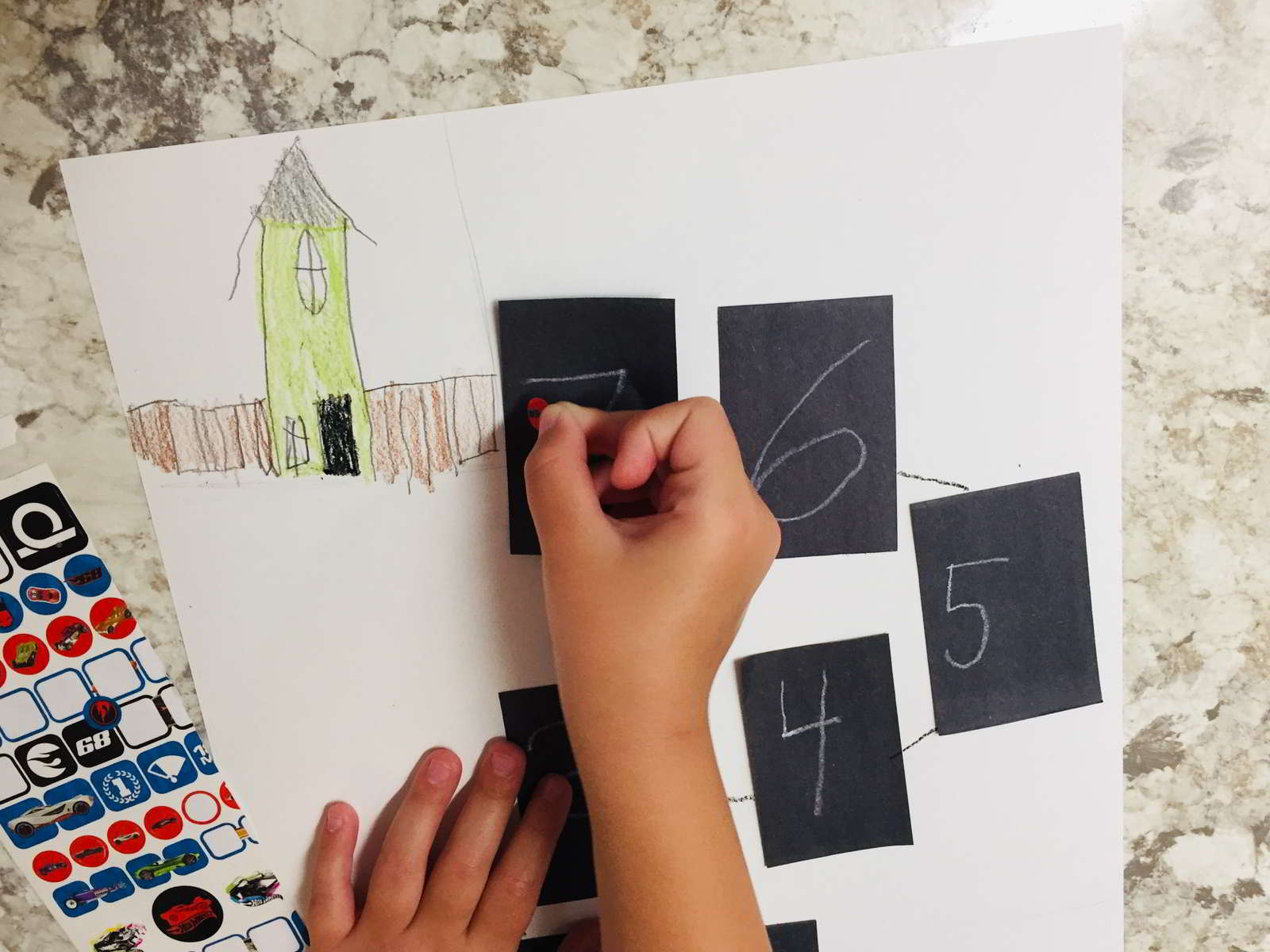 Back to School Countdown Simple Art Project - Hands On As We Grow®