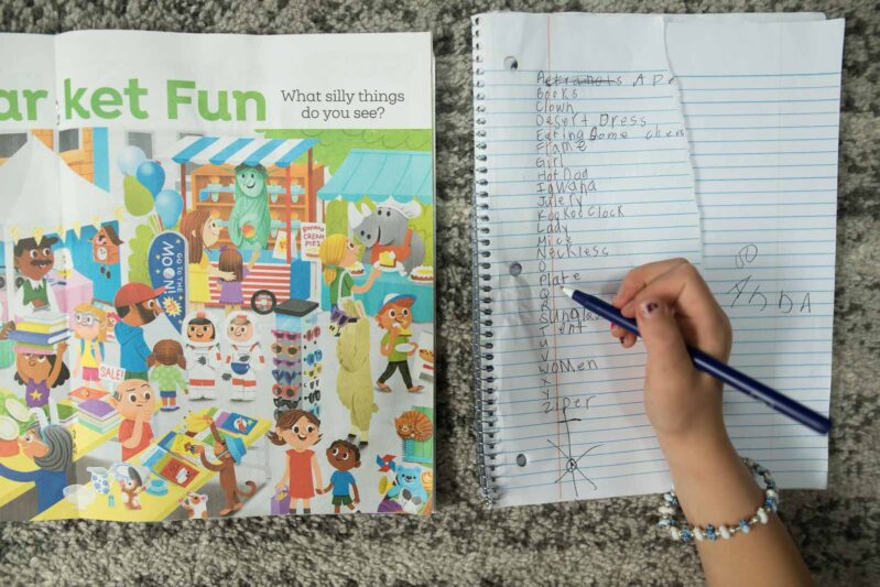 Practice letter sounds and writing with the fun and easy scavenger hunt game.