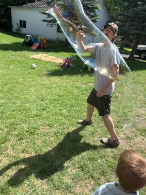 Get everyone involved in making the biggest bubbles you can with these homemade bubble wands.