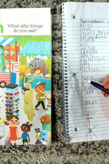Practice letter sounds with the super easy and fun scavenger hunt. It's so simple you can do it just about anywhere! Perfect for on the go.