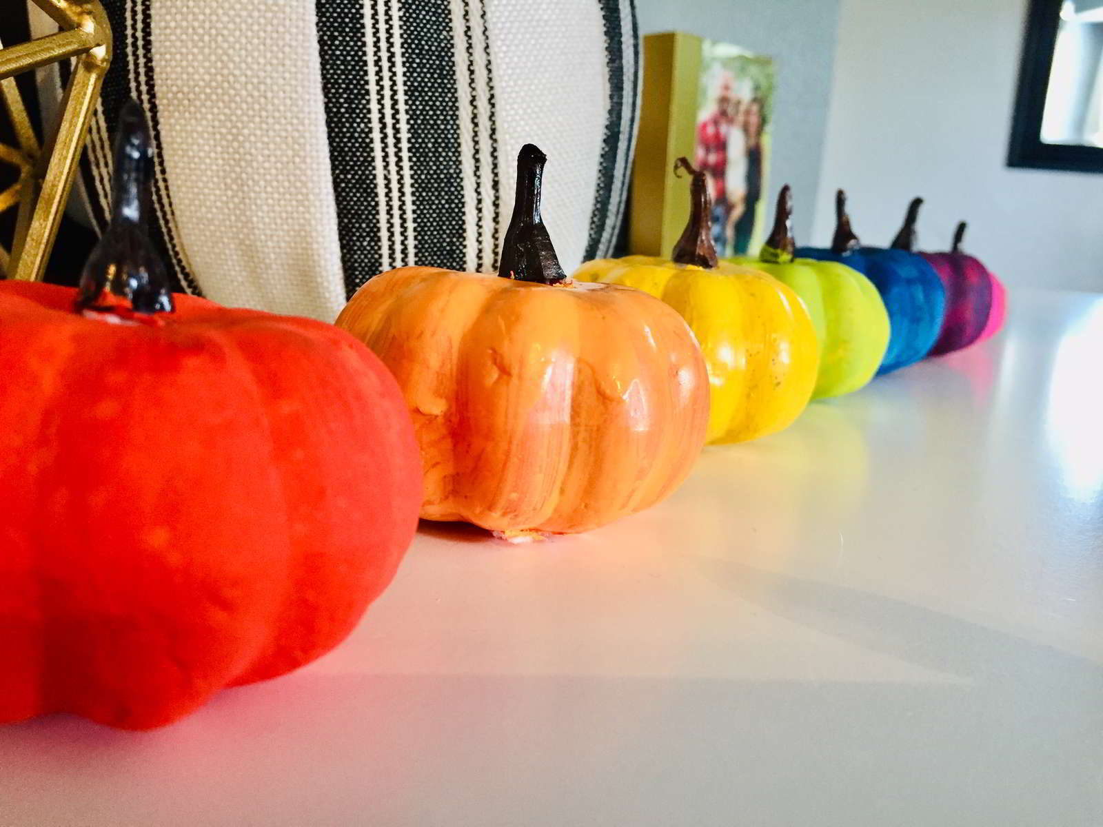 Rainbow Painted Pumpkins for Kids a Fun and Simple Craft - HOAWG