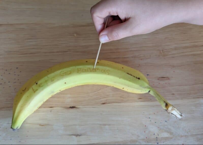 Writing the Banana Secret Message