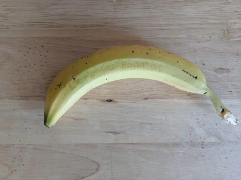 Banana Message Science Experiment