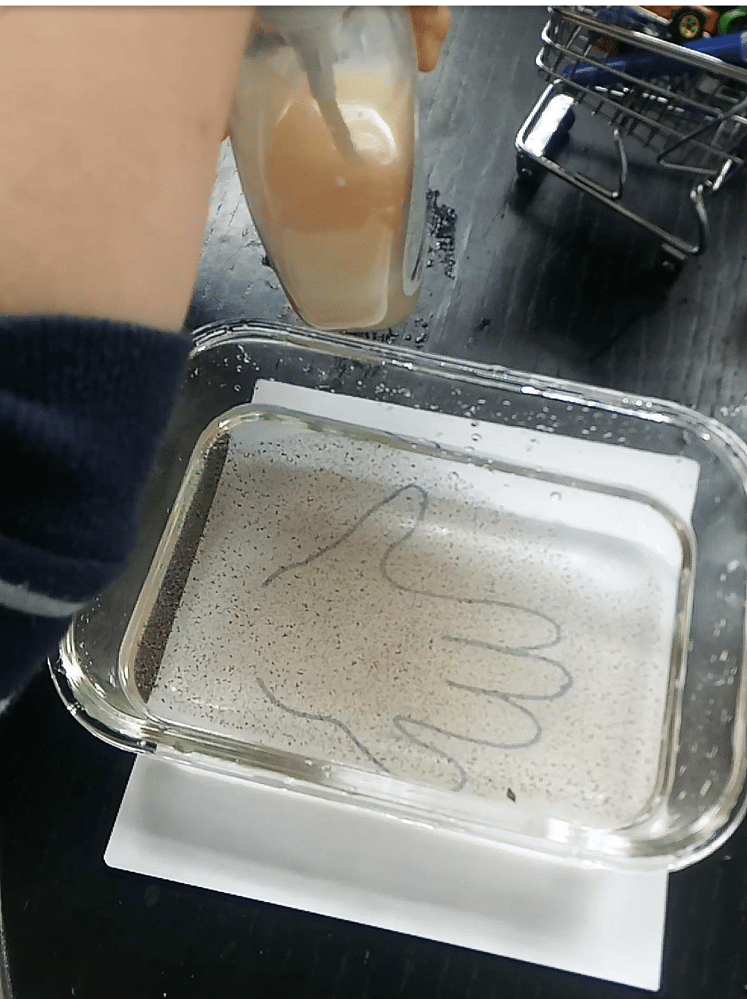 This is a simple and fun washing hands science experiment using supplies you already have at home. No-prep or mess it's sure to impress!