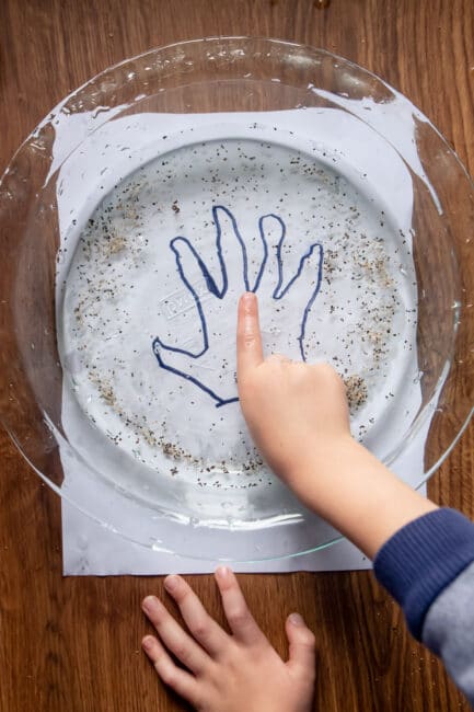 This is a simple and fun washing hands science experiment using supplies you already have at home. No-prep or mess it's sure to impress!