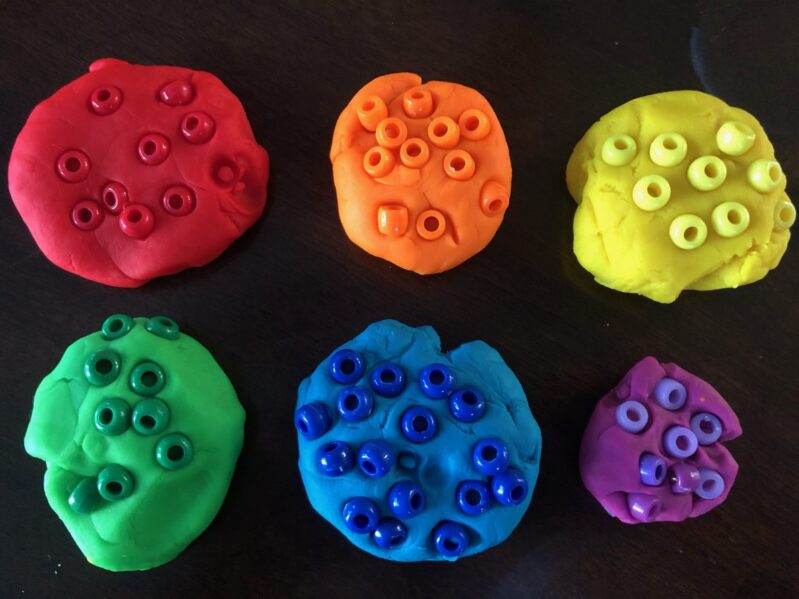 Colorful Play Dough Activity for Fine Motor Skills - Hands On As We Grow®