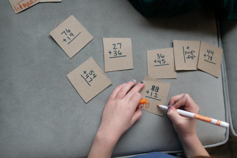 Turn a cereal box into a scavenger hunt and math activity with this super simple DIY puzzle activity with a twist.