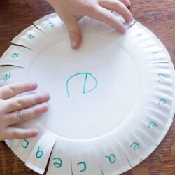 Letter Learning with Paper Plate Fun