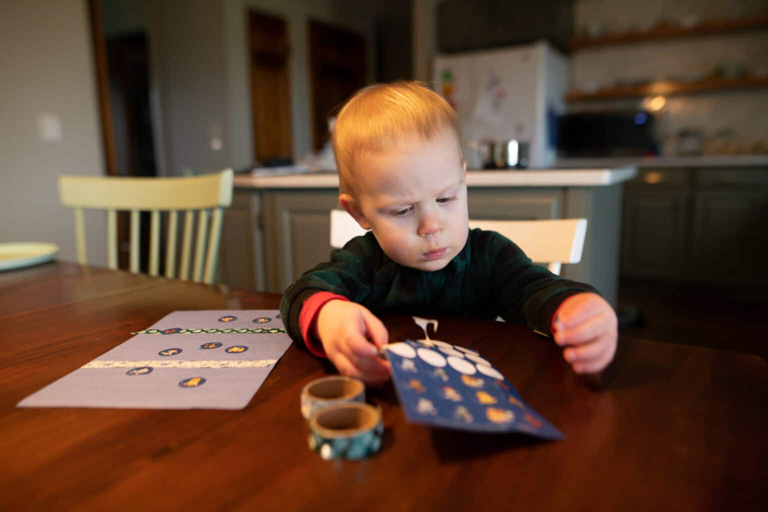 Simple Sticker & Tape Sticking Activity for Toddlers - HOAWG®