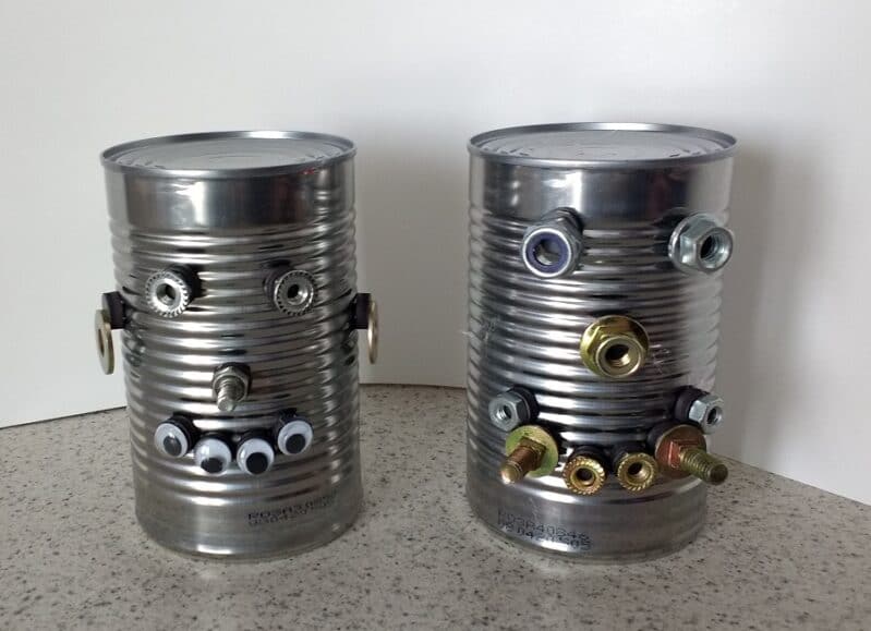 Magnetic Tin Can Robot to Keep Kids Entertained