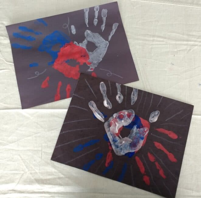 Celebrate your 4th of July with a simple and fun handprint firework craft perfect for kids from preschool to toddlers! Make a family collage.