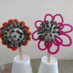Pipe Cleaner Flower Craft for Fine Motor Fun