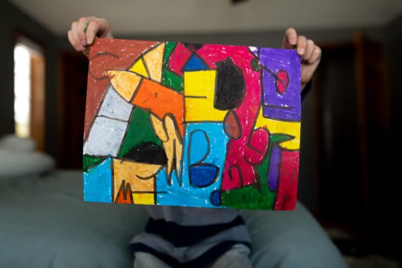 fun and colorful alphabet art project for kids