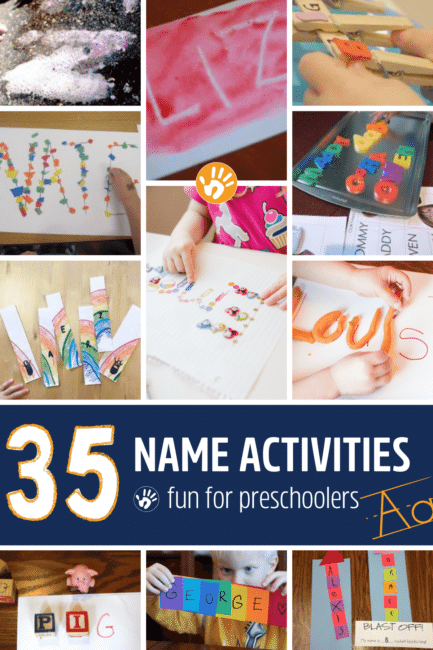 35 name activities for preschoolers to recognize and write their names