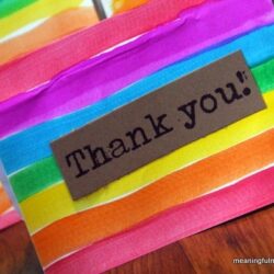 Rainbow Thank You Card - Meaningful Mama