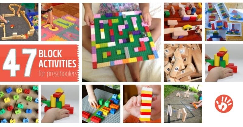 Lots of block activities for preschoolers