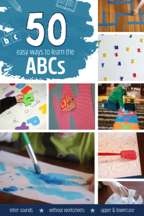 50 Alphabet activities for preschoolers