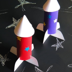 Cardboard Roll Rocket Ship - Our Kid Things