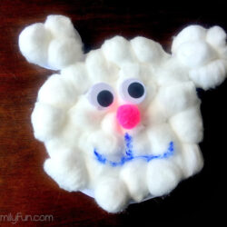Cotton Ball Polar Bear - Little Family Fun
