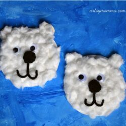 Cotton Balls Polar Bear - Artsy Momma