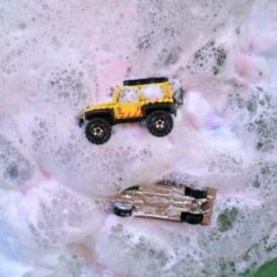 Fizzy Foaming Car Wash - Fun At Home With Kids