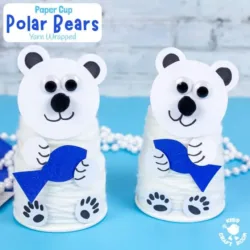 Paper Cup Polar Bear - Kids Craft Room