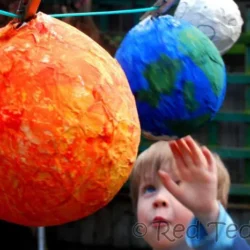 Paper Mache Solar System - Red Ted Art