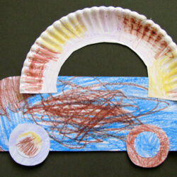 Paper Plate Car - Projects for Preschoolers