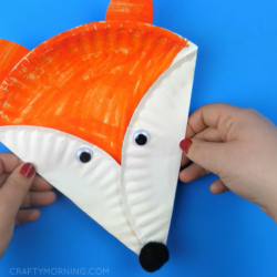 Paper Plate Fox - Crafty Morning