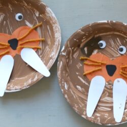 Paper Plate Walrus - Crafts on Sea