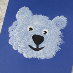 Pom Pom Painted Polar Bear - Crafts On Sea