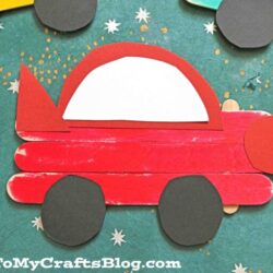 Popsicle Stick Car - Glued to My Crafts