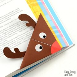 Reindeer Origami Corner Bookmaker - Easy Peasy and Fun