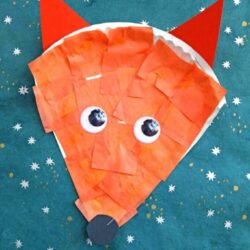 Tissue Paper Fox - Glued to My Crafts Blog