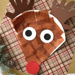 Tissue Paper Reindeer - Glued to My Crafts