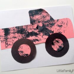 Truck Track Painted Truck - Little Family Fun