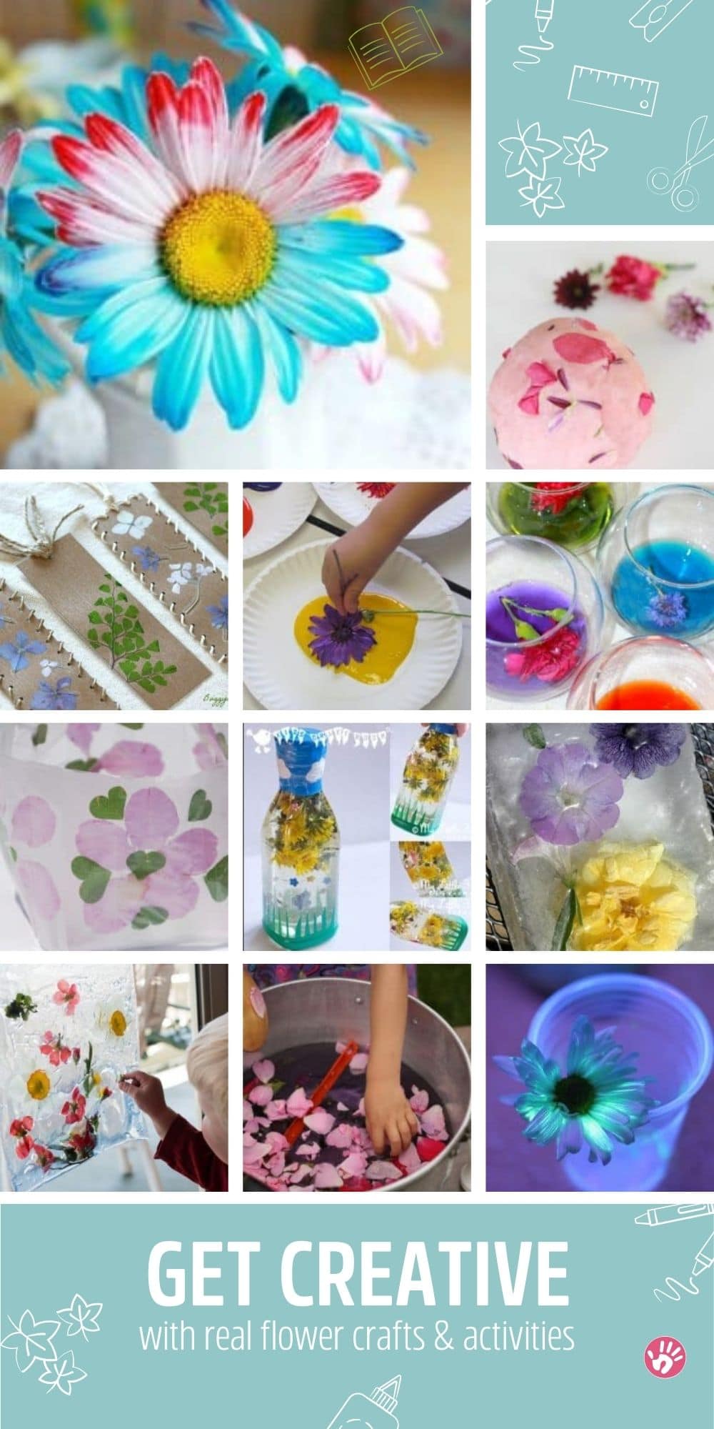 Make real flower crafts and activities with these 22 fun and easy ideas. Enjoy creating and playing together to welcome the new season!