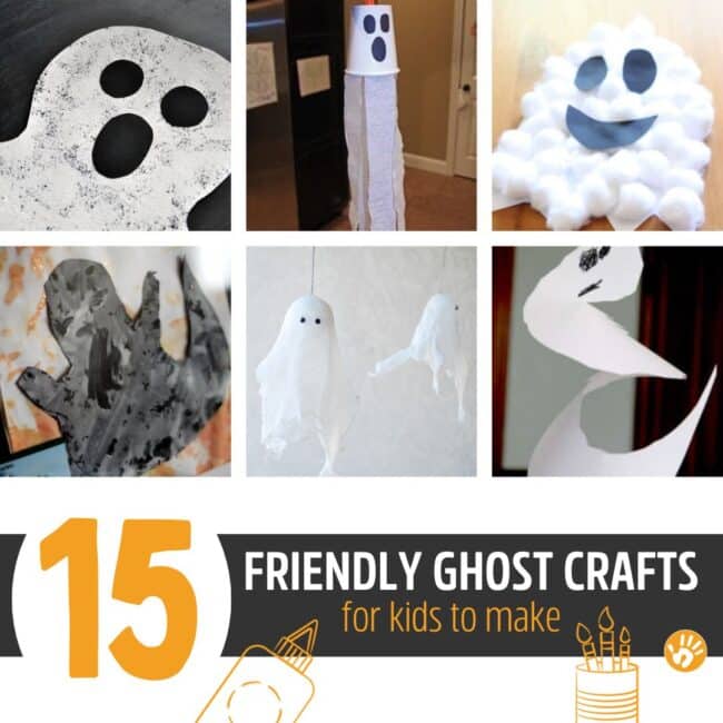 Get crafting for Halloween with 15 friendly ghost crafts for kids to make!