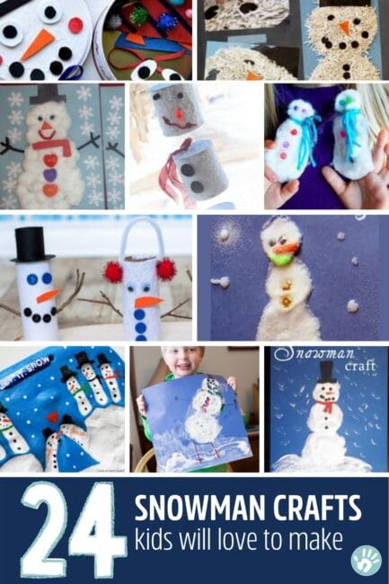 Snowman Crafts for Kids to Make: 24 Easy & Cute Snowmen!