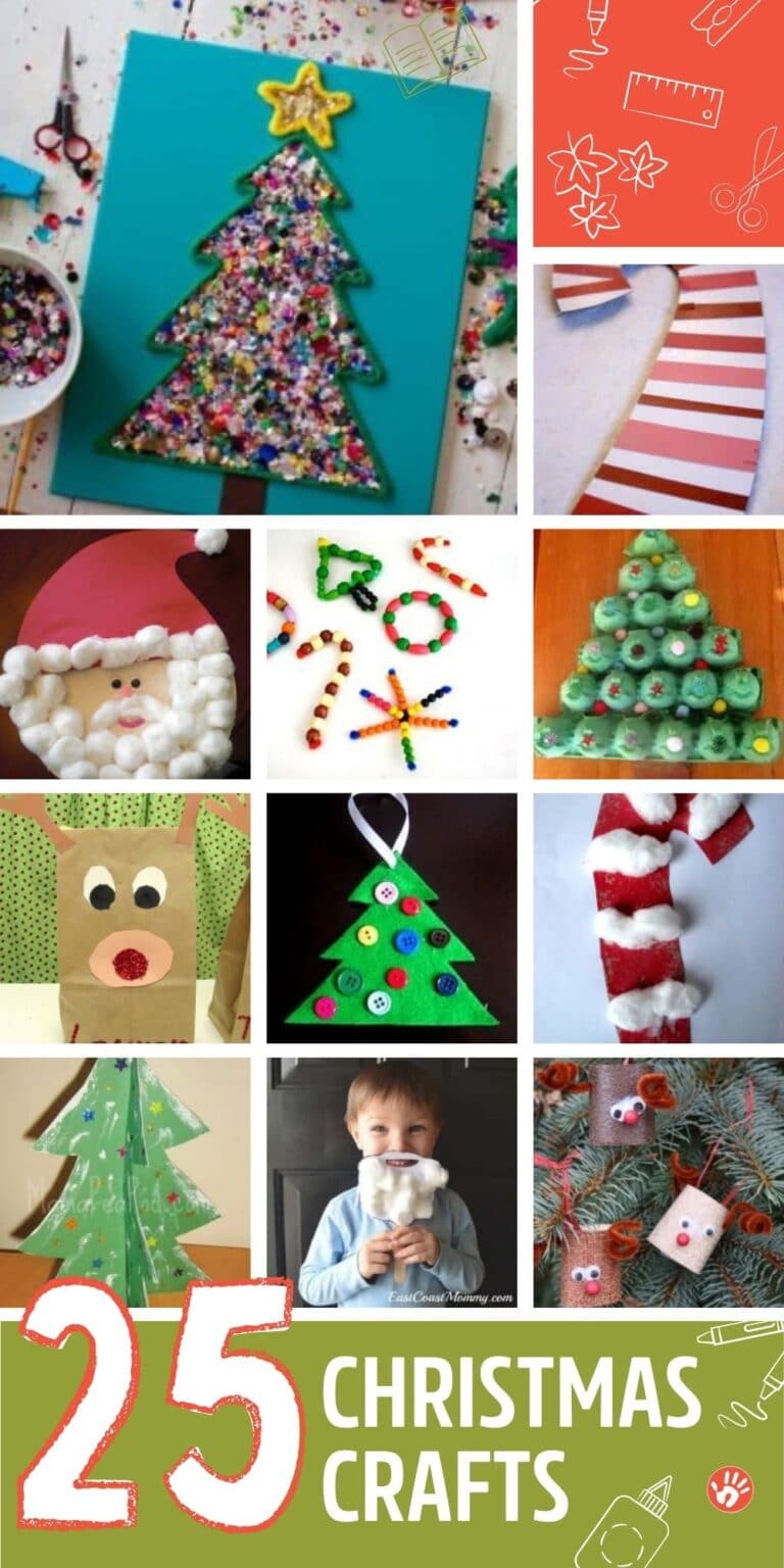 25 Easy Christmas Crafts for Kids to Make | Hands On As We Grow