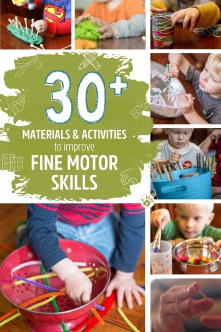 You'll love working on fine motor skills with easy activities ideas, made simpler with materials you can keep on hand!