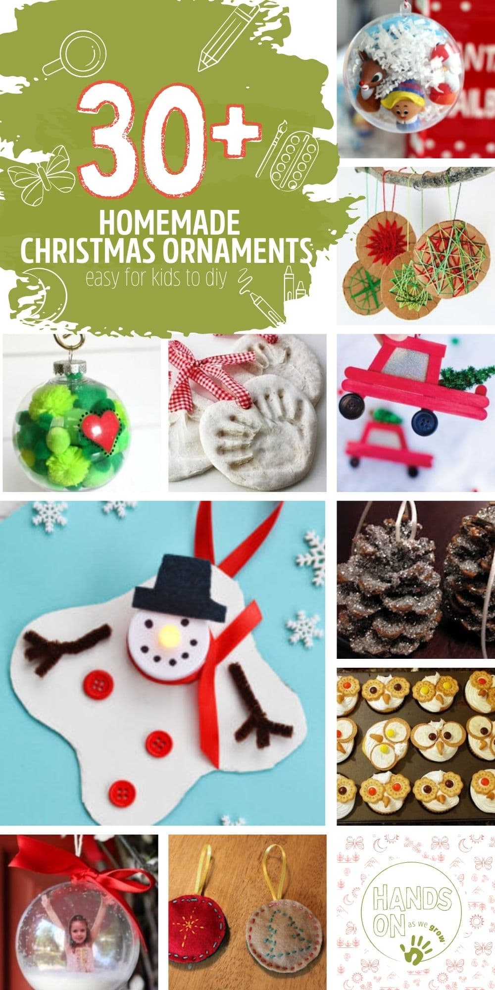 DIY some of these gorgeous homemade Christmas ornaments your kids can make! Keep an ornament or two for your tree or gift your kids DIY ornaments to loved ones.