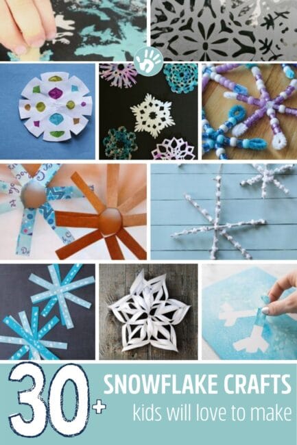 30 simple snowflake crafts for the kids to make! Cutting snowflakes in so many ways! My favorite are the snowflake window clings :)