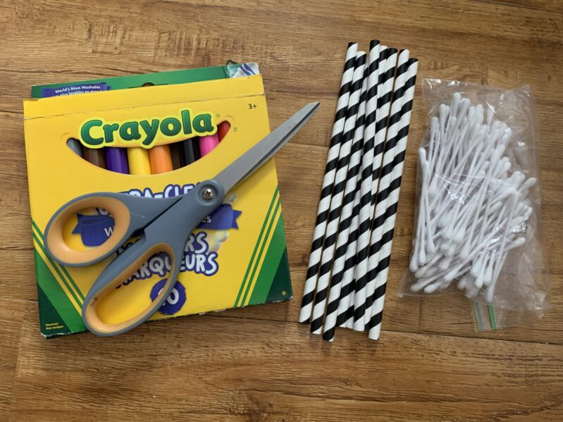 Supplies needed to diy your own fine motor color activity for toddlers