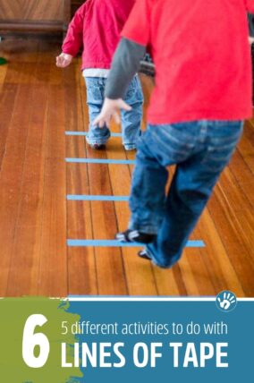 Build gross motor skills with five easy activities using just six lines of tape1