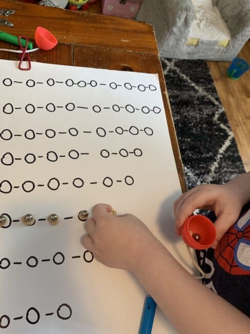 Super simple sensory activity for preschoolers that adds a magnet aspect of fun as well as sorting categories and counting too!