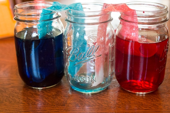 Teach colors while trying out this age old winning walking water science experiment for toddlers and preschoolers. Plus bonus tips to speed up the process!