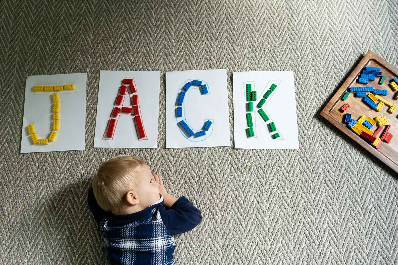 How to Make LEGO Letters with Your Toddler (+ Learn Colors!)