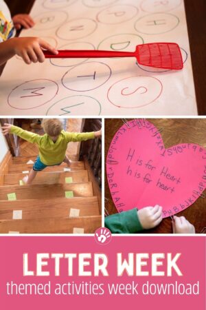 Easy Literacy Activity using Foam Letters - Active Littles