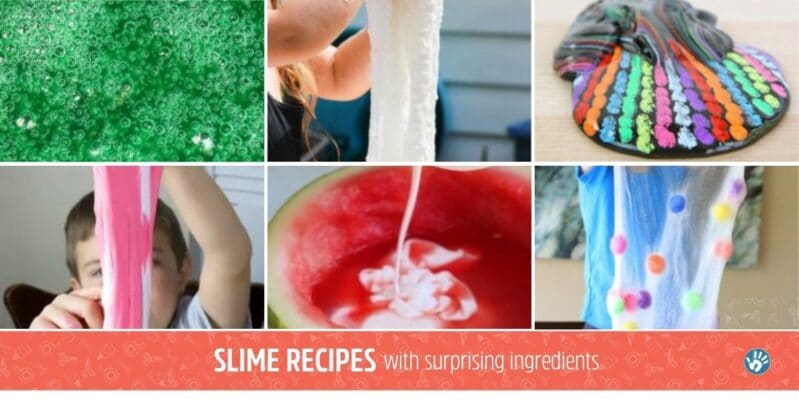 DIY your very own slime at home with these simple recipes! You’re sure to find one you have all the supplies for already.